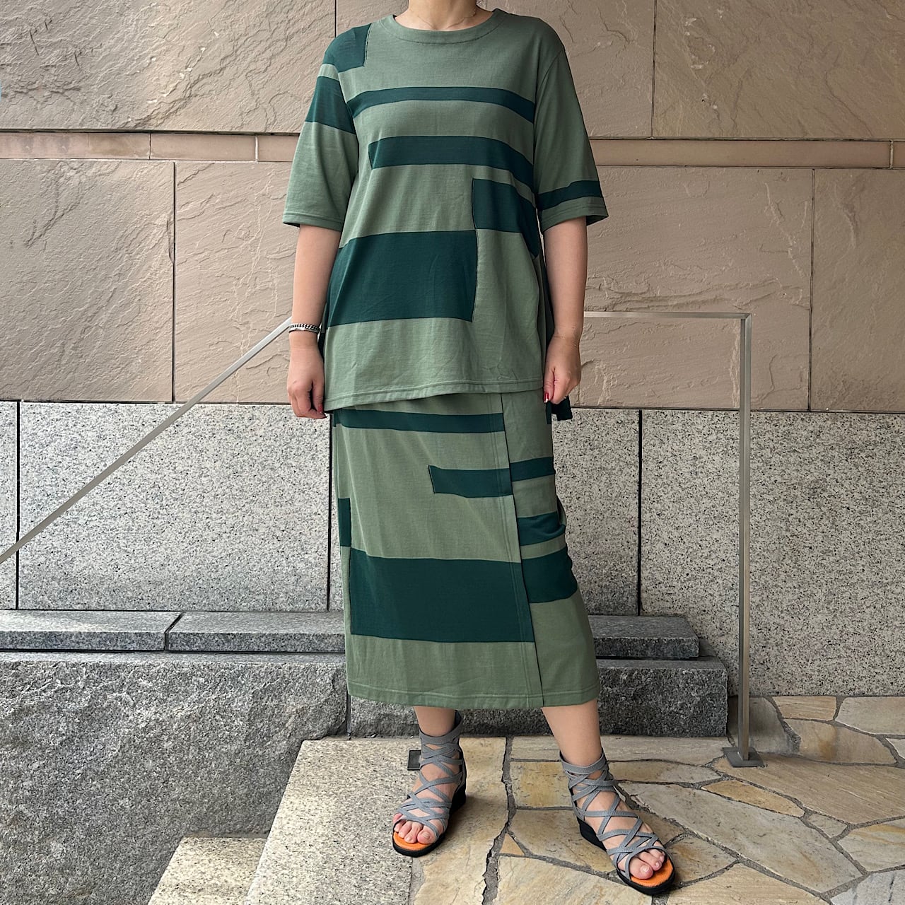 シアーブロックボーダーチュニック【252-3244】 | 【公式通販】KEIKO