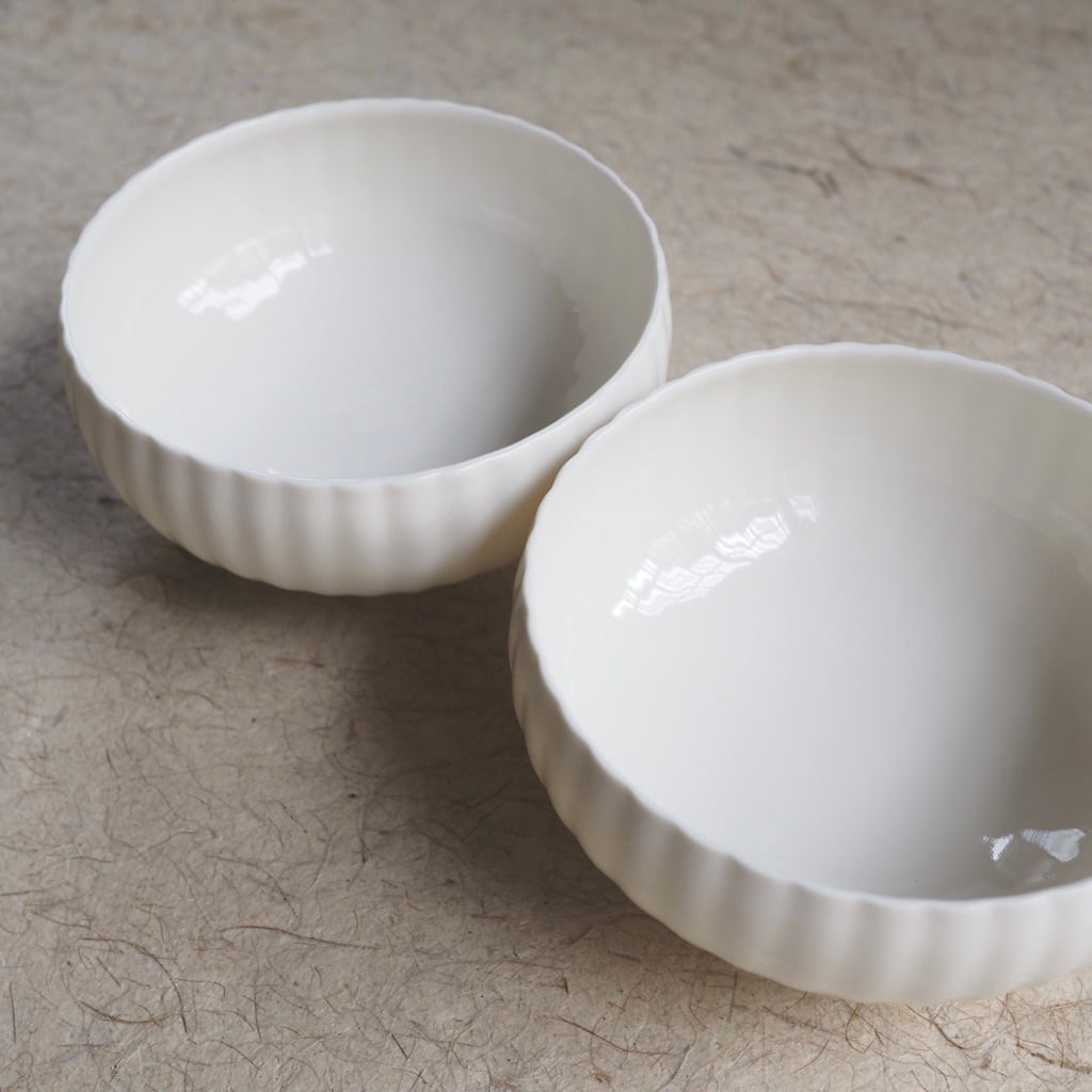 色原 昌希/白磁 リンカbowl