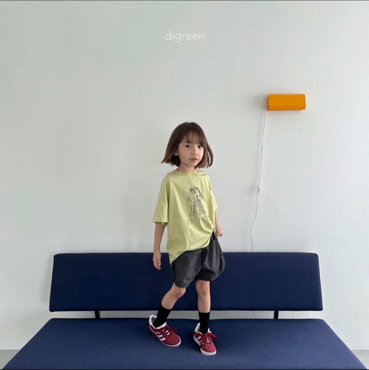 【Digreen ディグリーン】BEST FRIEND Tシャツ 85~120cm ライトグリーン 240516 - 15