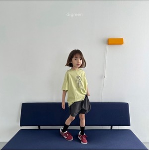 【Digreen ディグリーン】BEST FRIEND Tシャツ 85~120cm ライトグリーン 240516