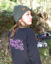 "WA"GLAN 3/4 SLEEVE /黒紫