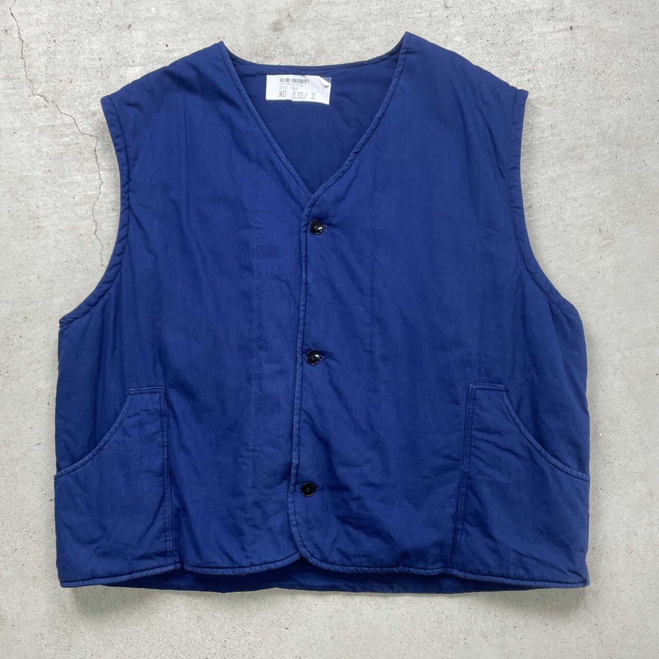 00年代 SANFOR ユーロワーク 中綿入り ベスト メンズ2XL 古着 00s 