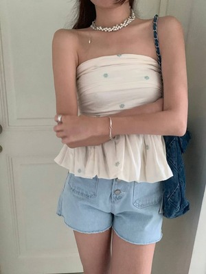 (即納)poster /  balloon bustier / 2color