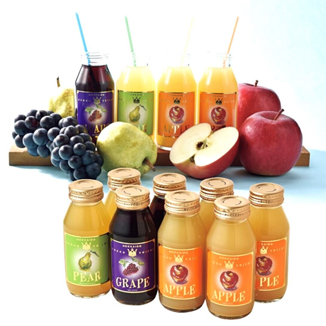 北海道 ドリンク 余市ストレートジュース8本セット