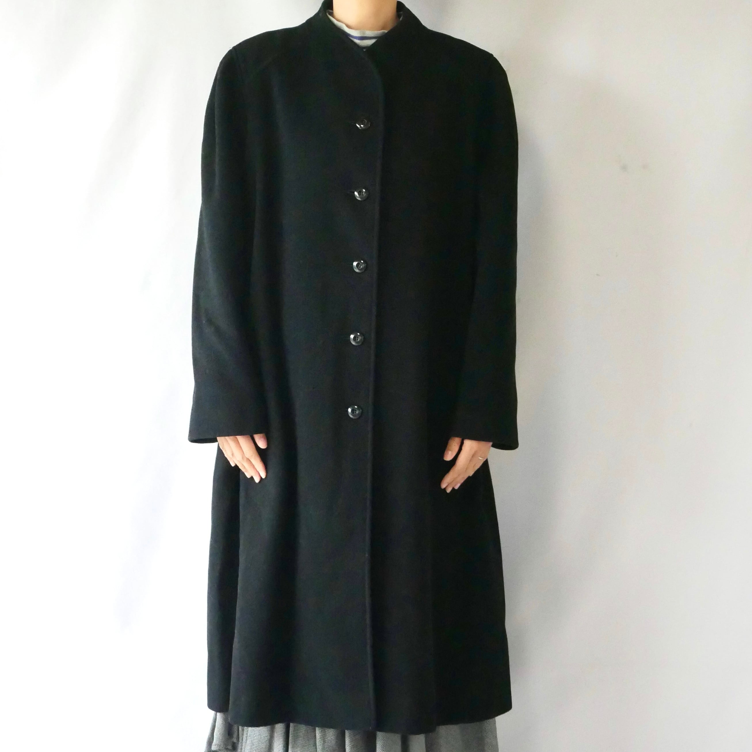 Made in USA 80s KAREN black wool long coat アメリカ製 80年代 Made in USA 80s KAREN black wool long coat アメリカ製 80年代