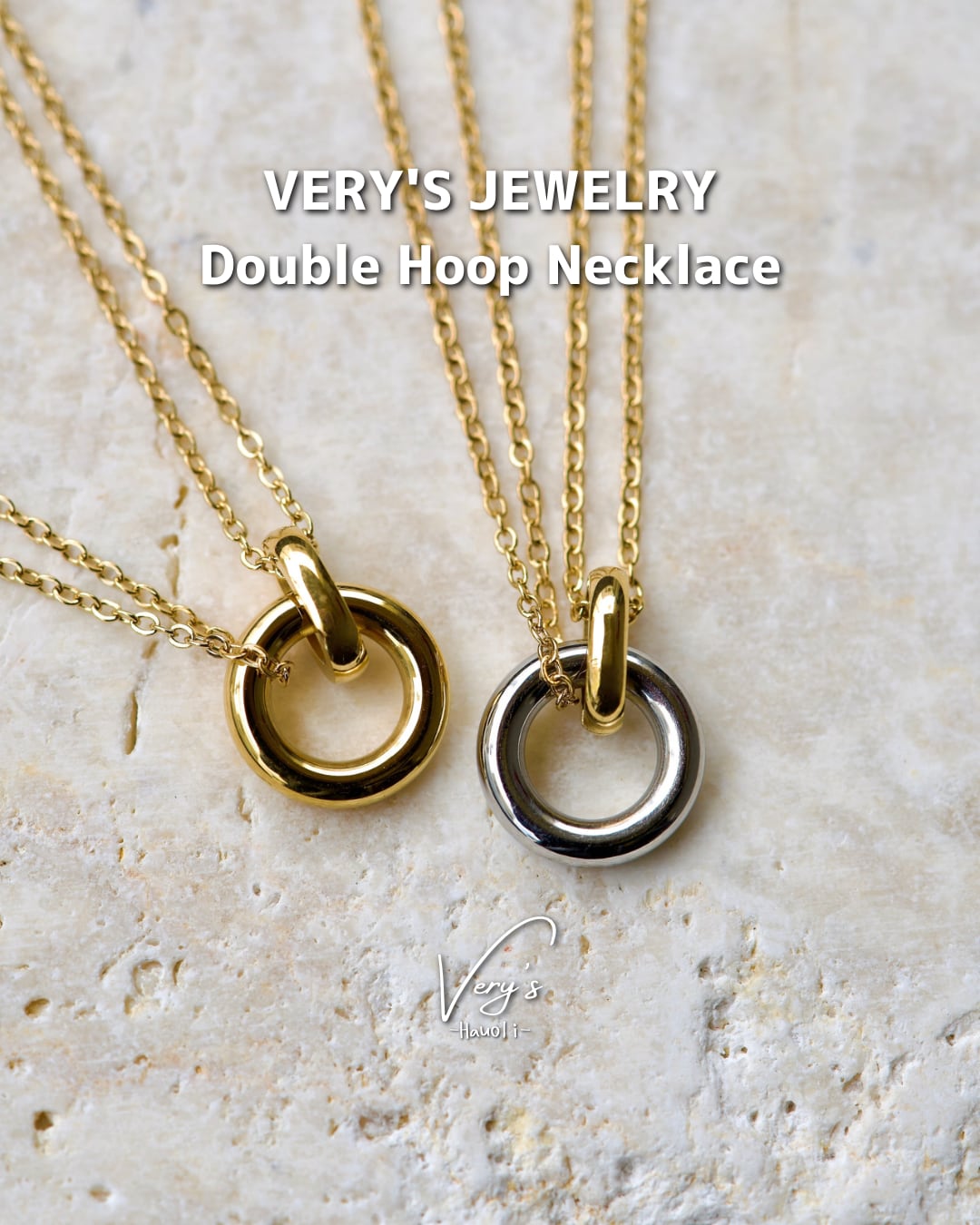 Double Hoop Necklace - ネックレス