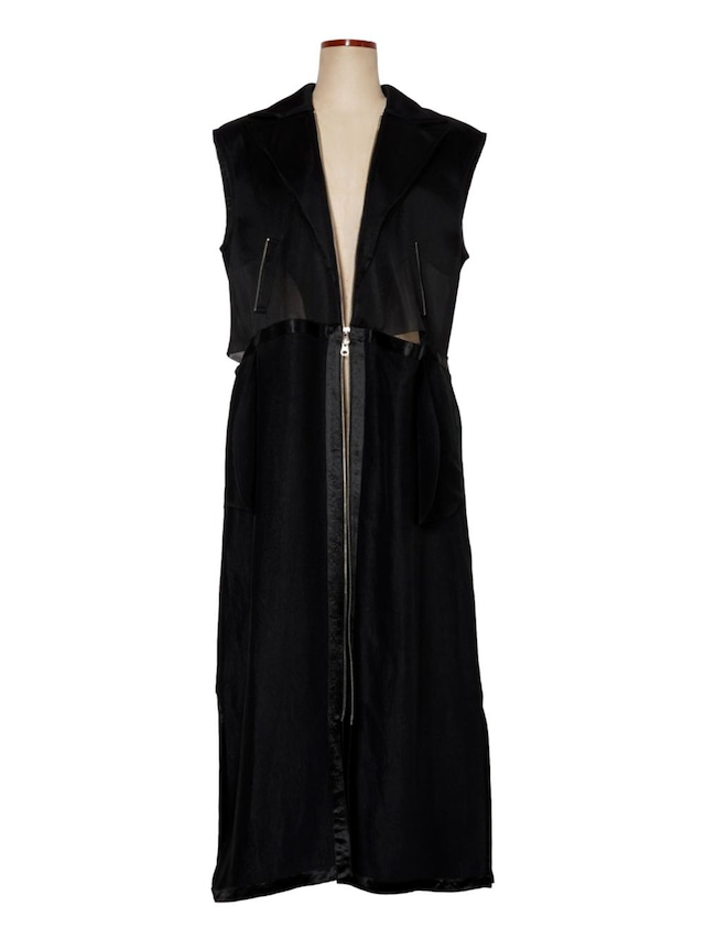 Zip Sleeveless Jacket  P23ss020