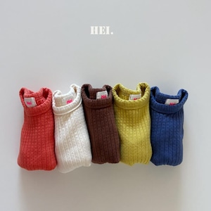 【2点送料無料】«予約»«Hei» カラートップス 5colors