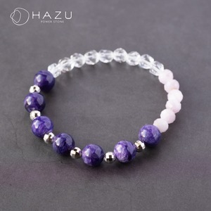 自信を育む紫のパワー［チャロアイト／クンツァイト／水晶］