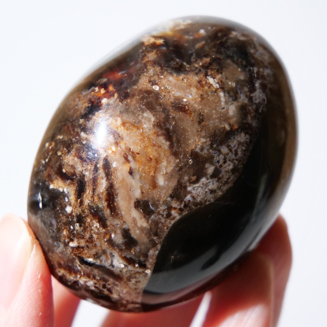 ブラック オパール / パーム パームストーン 握り石【1】