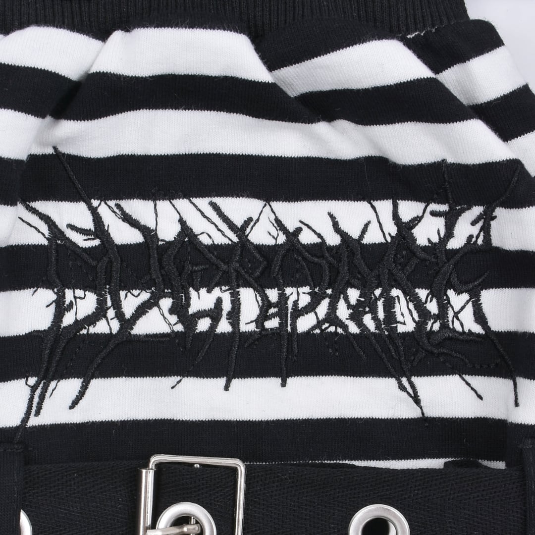 サブカル刺繍☆ボーダーベルトレッグウォーマー | VOLCAN&APHRODITE