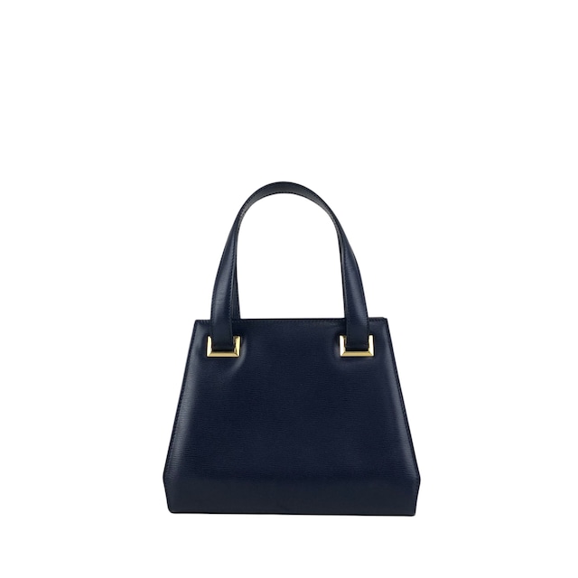 Christian Dior クリスチャン ディオール ハンドバッグ ネイビー CDプレートロゴ レザー ミニバッグ vintage ヴィンテージ オールド tx5uyv
