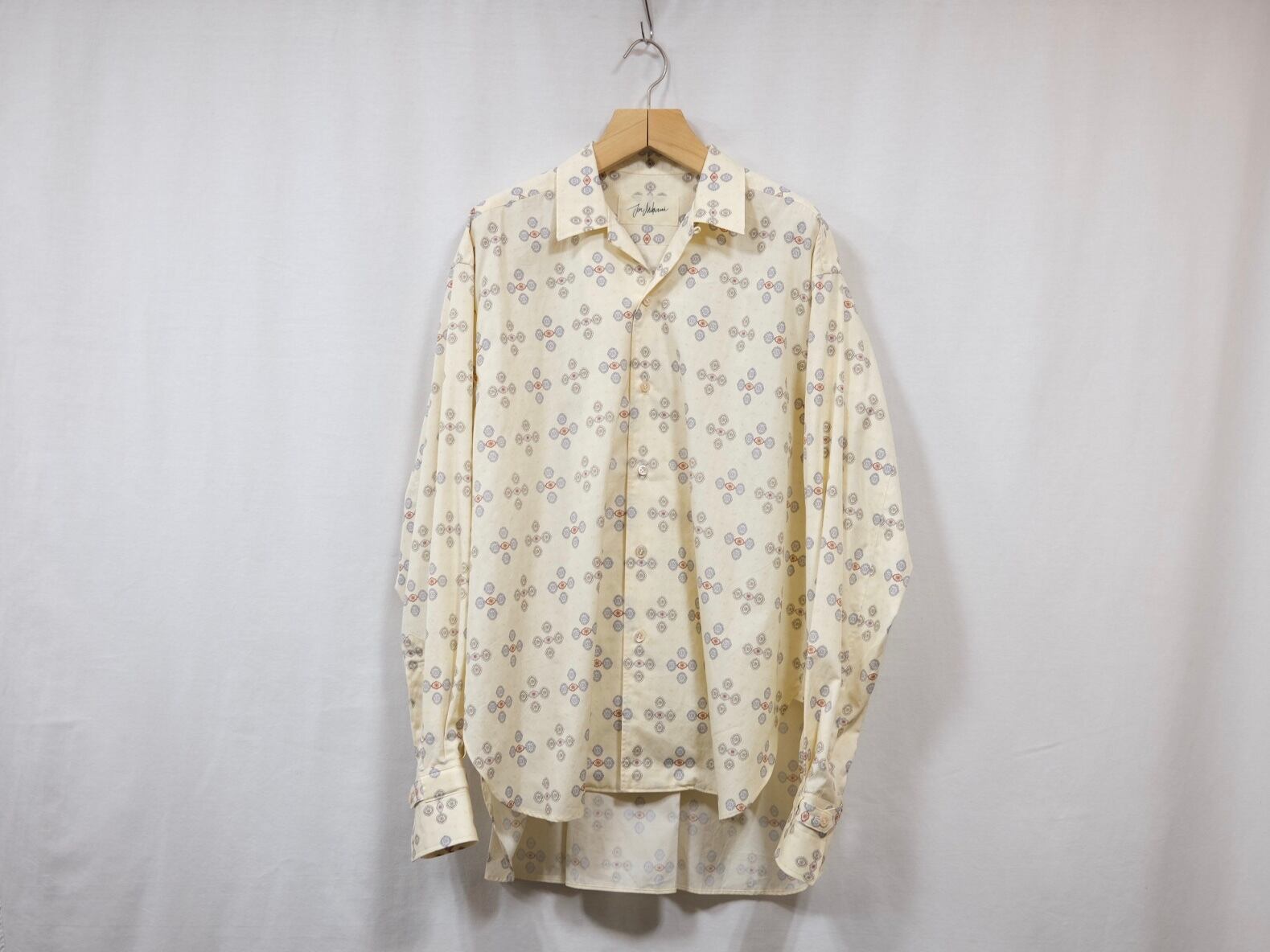 JUN MIKAMI “プリントオープンカラーシャツ”Red /Cream | Lapel online 