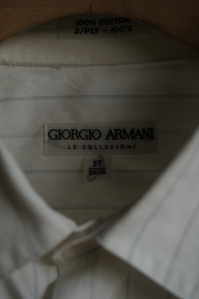 Utah/80-90's "GIORGIO ARMANI" stripe shirt