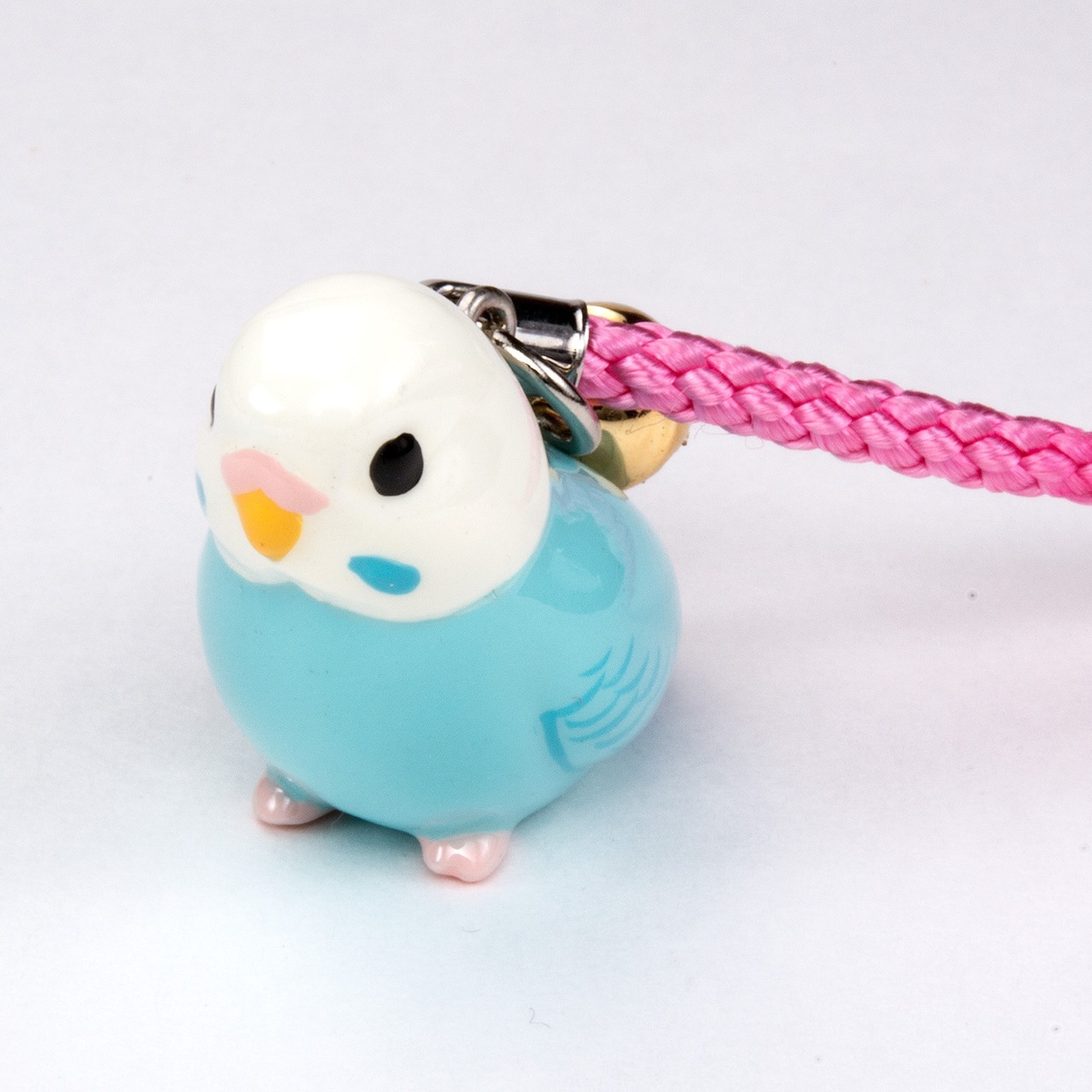 鳥シリーズ セキセイ インコ ストラップ BO-2002 ホワイトブルー