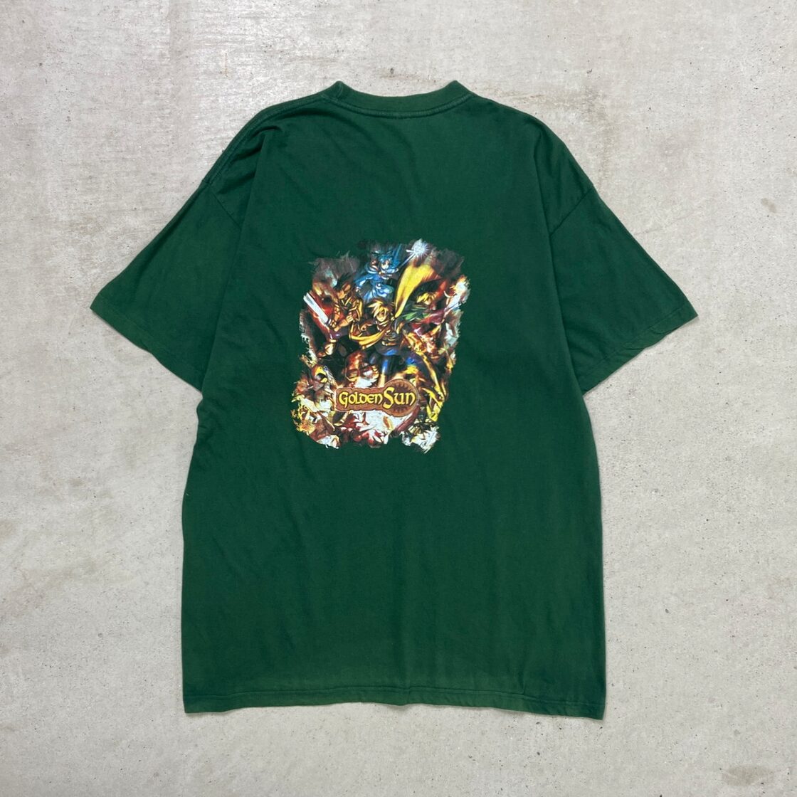 00年代 GOLDEN SUN 黄金の太陽 GAME BOY ADVAMCE プリントTシャツ  