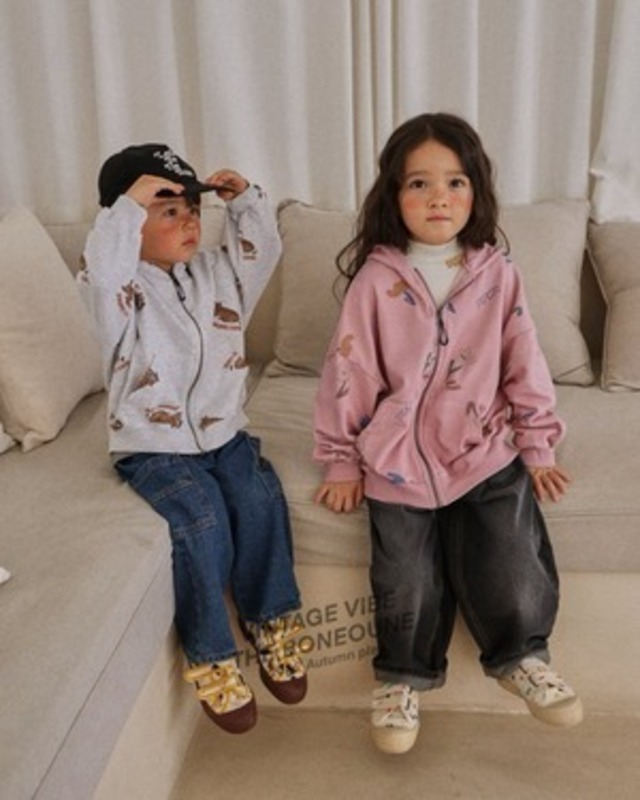 〚予約〛Tiger Jeonpan Hood Zipup <kids><Jr><mom>
