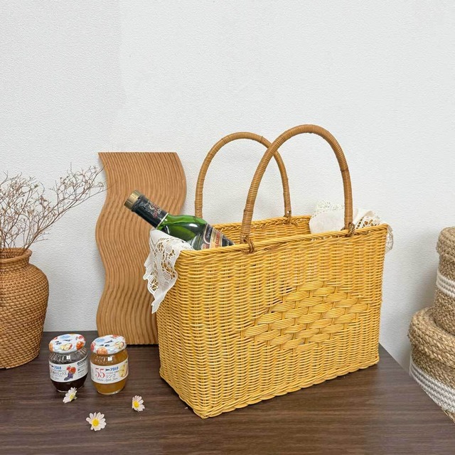 ラタン バスケット (RTA-898）