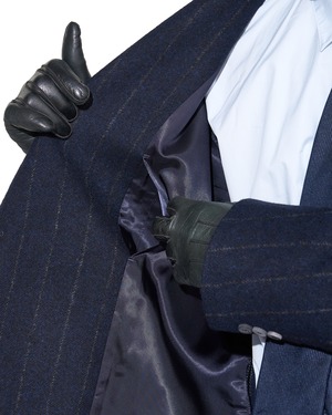 m's braque "W4B COMFORT LOOSEN JACKET〔NAVY CHALK〕"