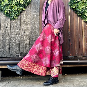 シルク巻きスカート9011