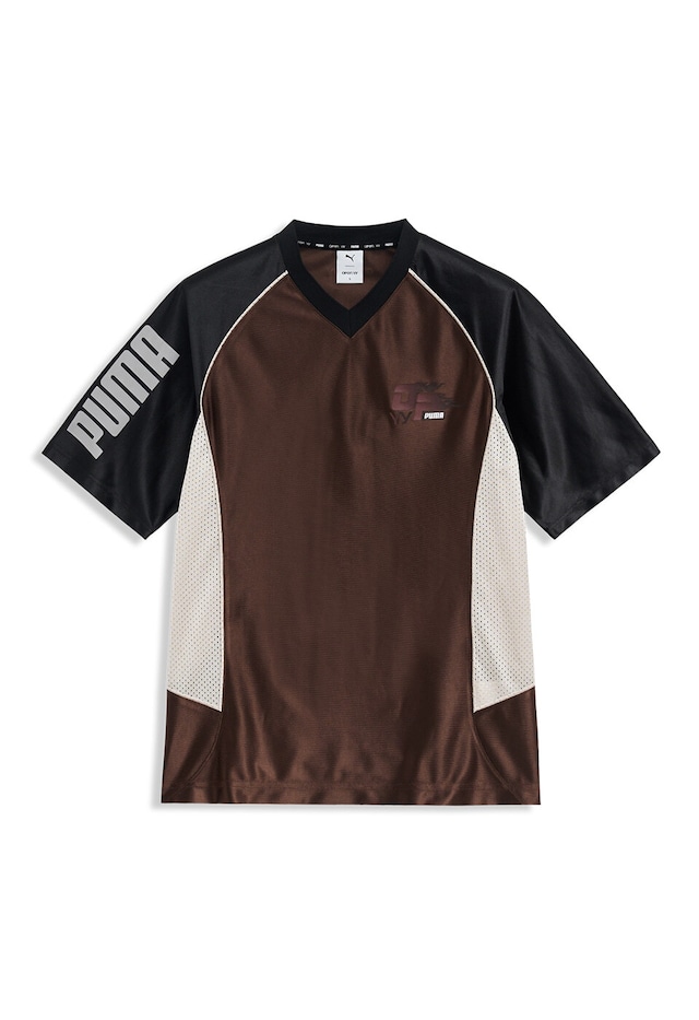 [OPEN YY] PUMA x OPEN YY MESH TEE, BROWN 正規品 韓国ブランド 韓国通販 韓国代行 韓国ファッション オープン ワイワイ 日本 店舗