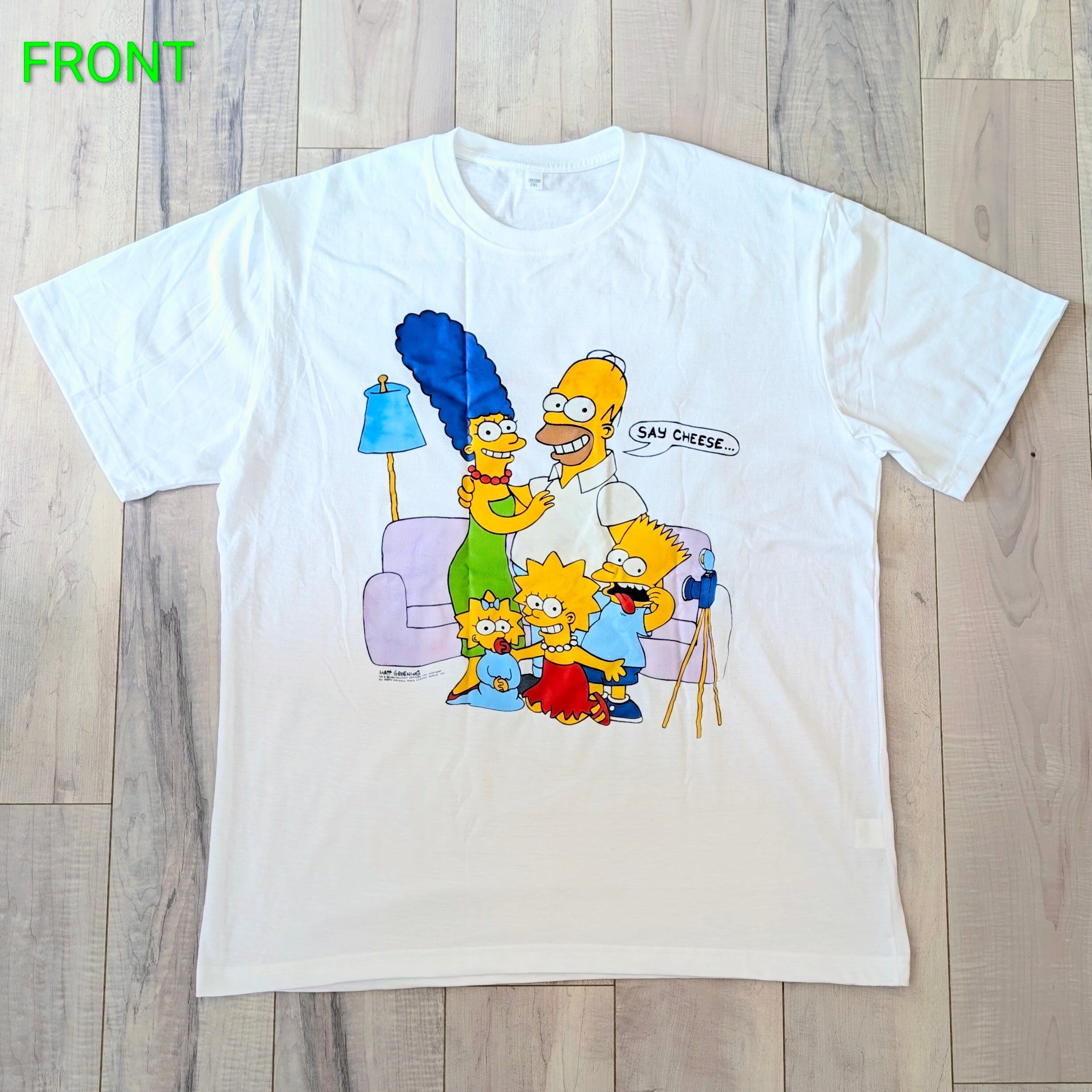 【 The Simpsons( ザ・シンプソンズ ) 】『 シンプソンファミリー 』写真撮ってもハチャメチャTシャツ(笑)〚アメリカン雑貨 アメトイ〛