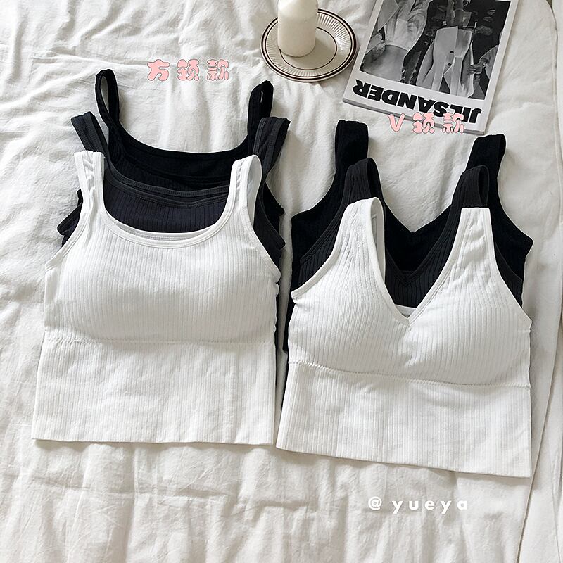 サマースリムショートソリッド カラーノースリーブトップス 夏物 ソリッドカラー クレセントシティ17008235493