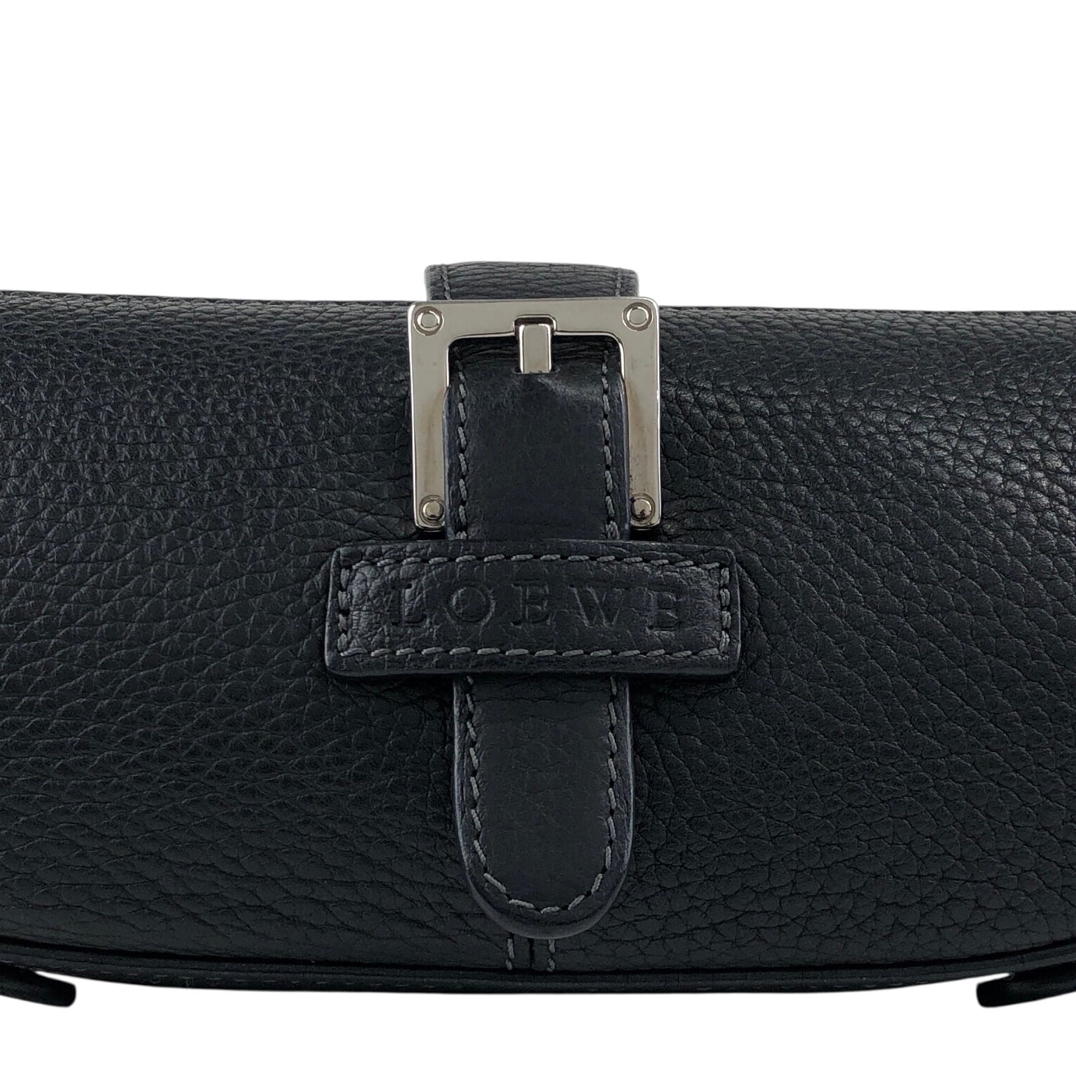 LOEWE ロエベ ハンドバッグ ブラック レザー センダ vintage