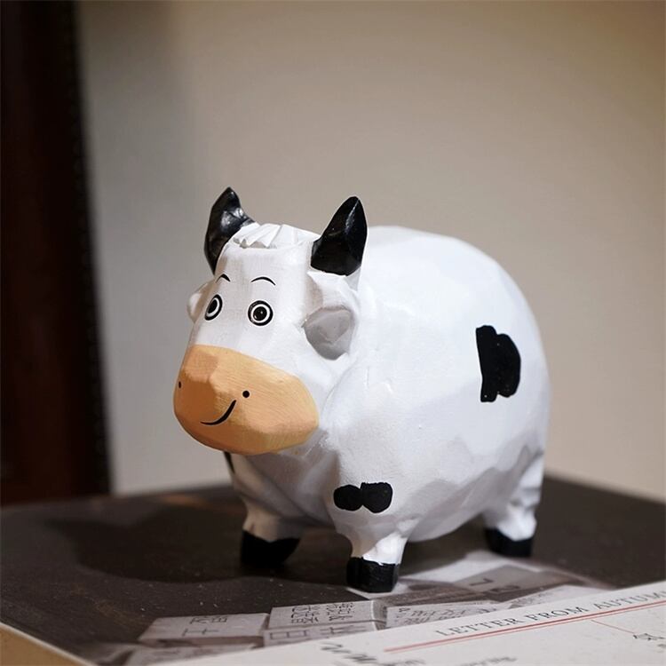 おしゃれの必需品 木彫り手作り かわいい動物置物 ドッグ ジラフ