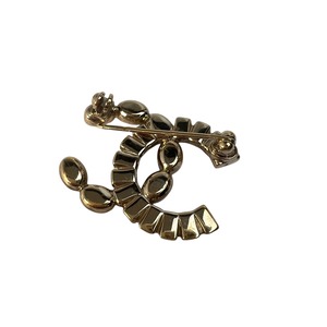 CHANEL シャネル  ストーン B17   ブローチ ゴールド A-9383