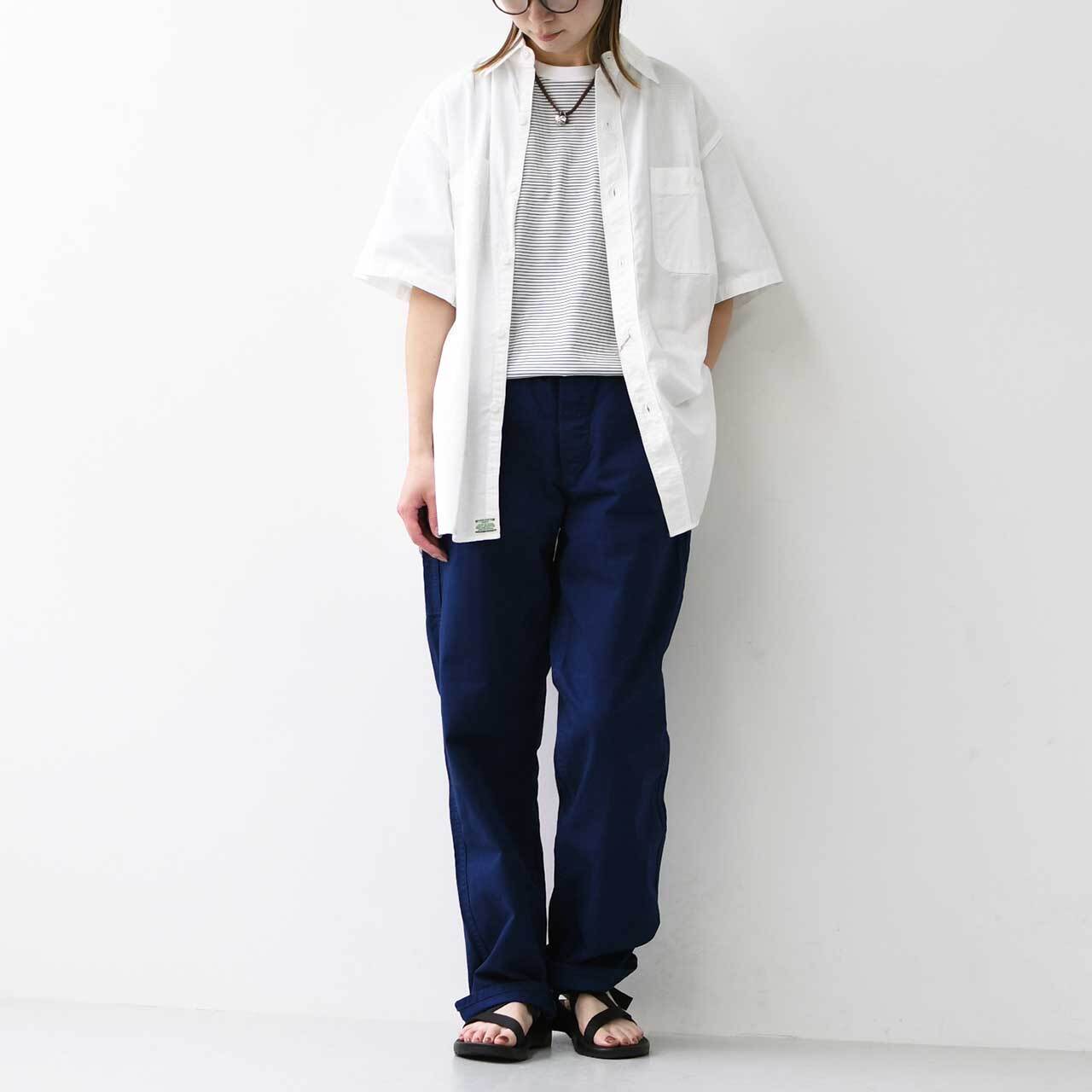 orslow [オアスロウ] SHORT SLEEVE WHITE CHAMBRAY WORK SHIRT [01