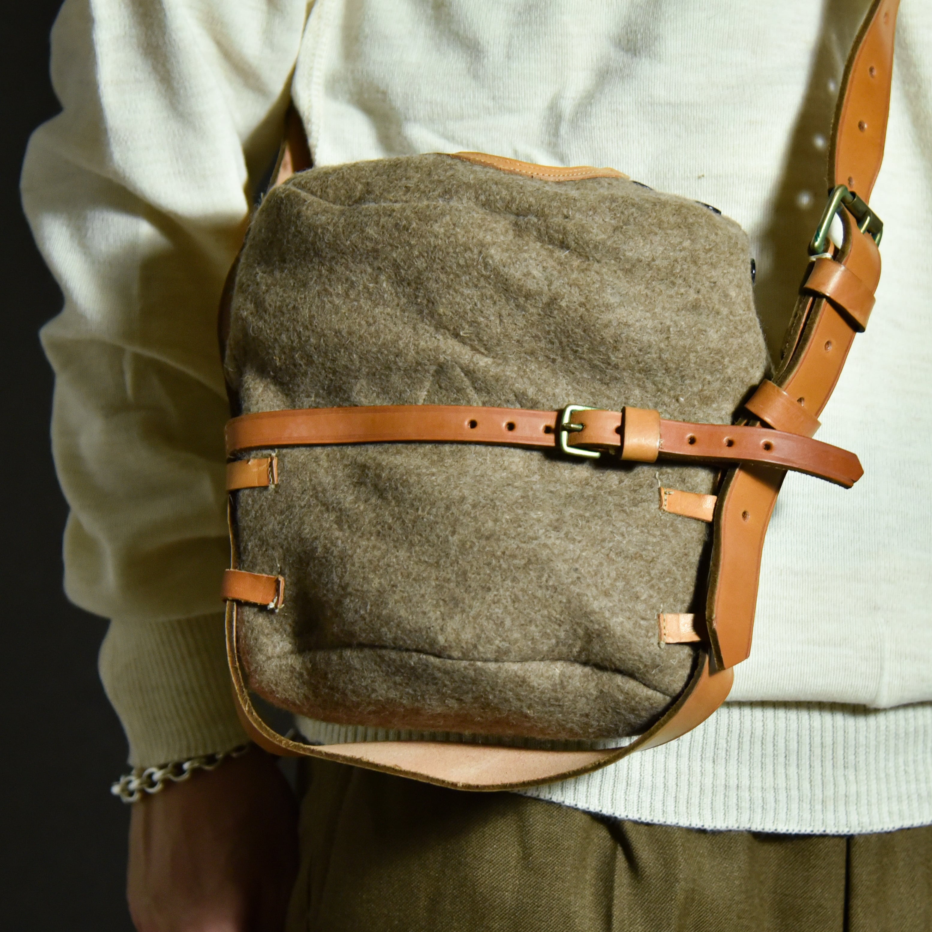 40s British Army Mini Shoulder Bag イギリス軍 ミニショルダー ...