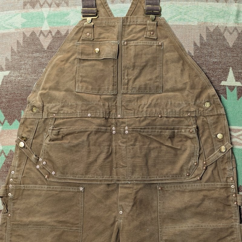 50s～ CARTER'S Brown Duck Overalls (W46) Double-Knee | Wonder Wear