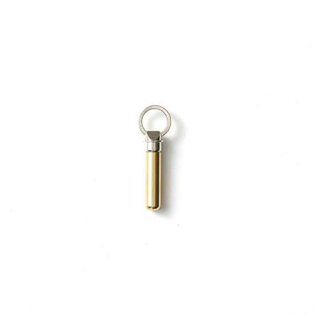C.D.W (キャンディーデザインワークス) Bullet Key Ring  Nickel×Brass キーリング  ゴールド