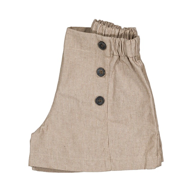 ご予約【MaisonMarelle】送料無料Short SEVRES - thin beige stripes