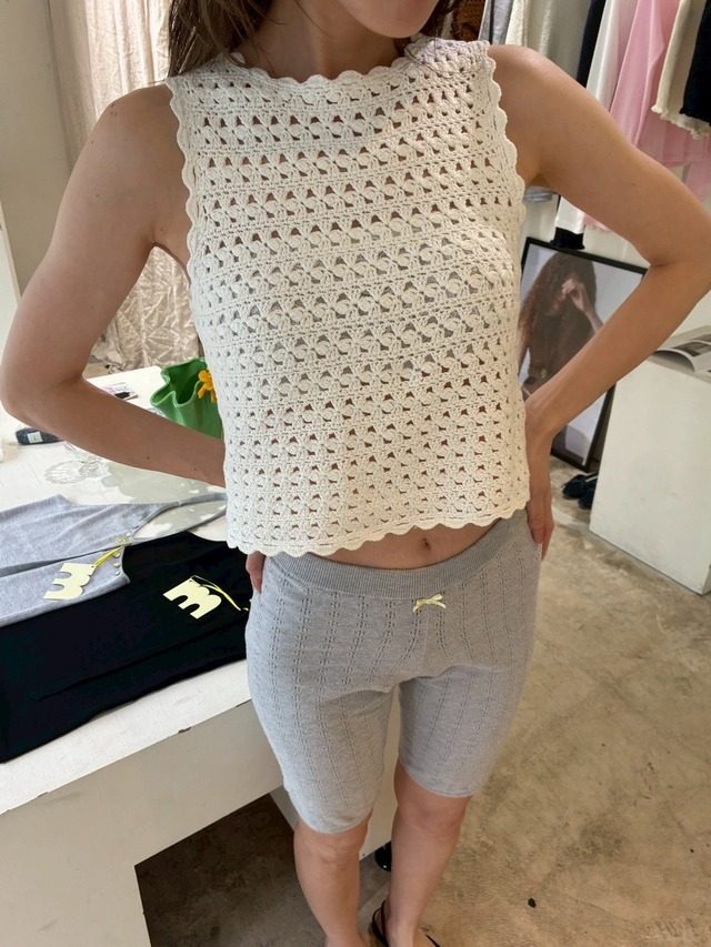 summer crochet knit (white)