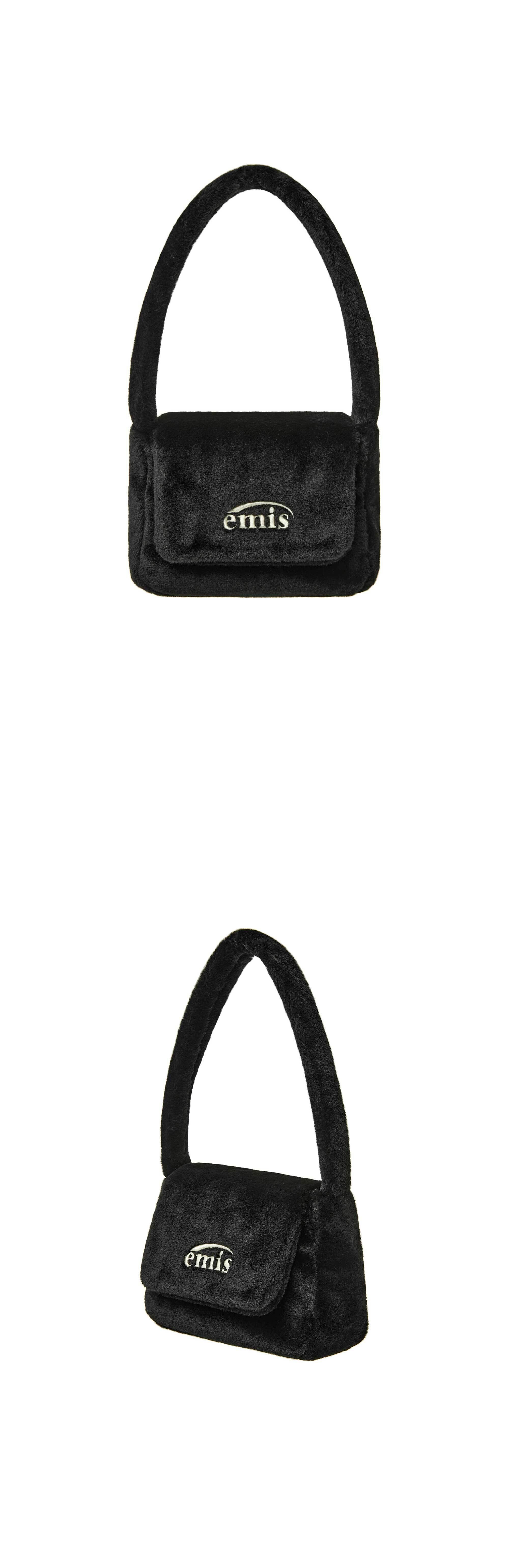 EMIS】 FUR SQUARE FLAP BAG /追跡付 EMIS】 FUR SQUARE FLAP BAG /追跡付