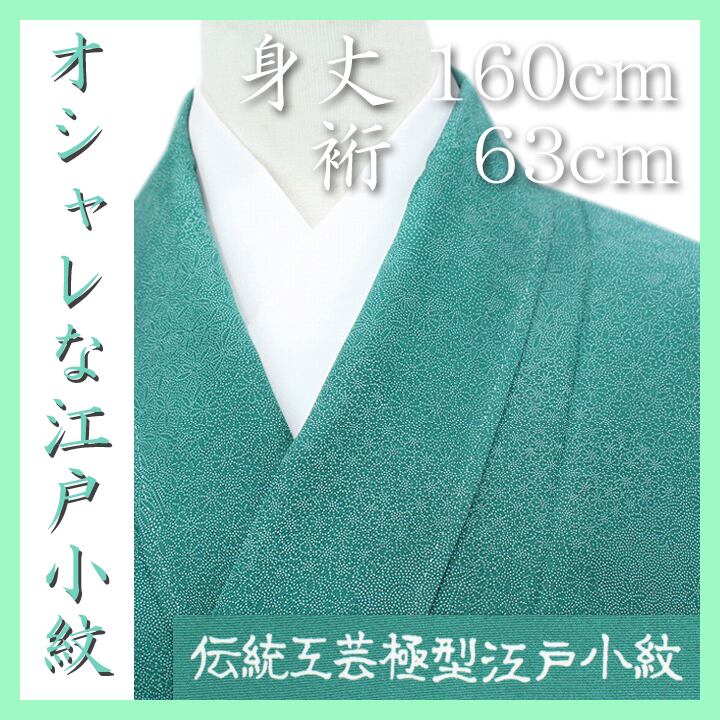 希少色 ~伝統工芸 極型 江戸小紋~ お茶会やお出掛けに 新品の 希少色 ~伝統工芸 極型 江戸小紋~ お茶会やお出掛けに 新品の