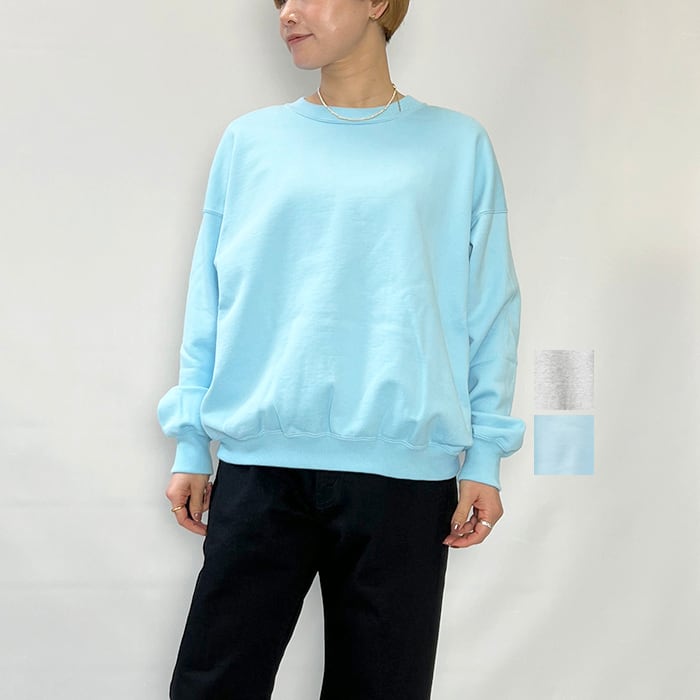 awasa アワサ supima aging cotton crew neck sweatshirt aws5-cs002 awasa アワサ supima aging cotton crew neck sweatshirt aws5-cs002