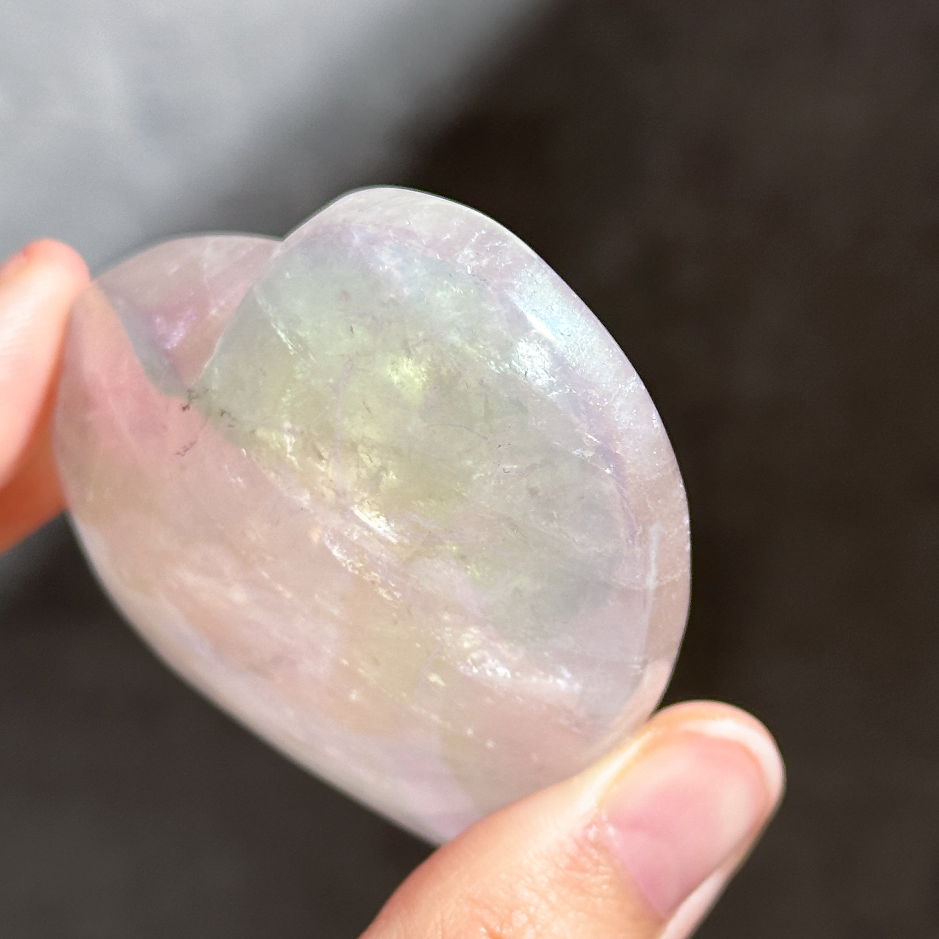 ♡エンジェルオーラローズクォーツ ハート91♡ Angel Aura Rose Quartz