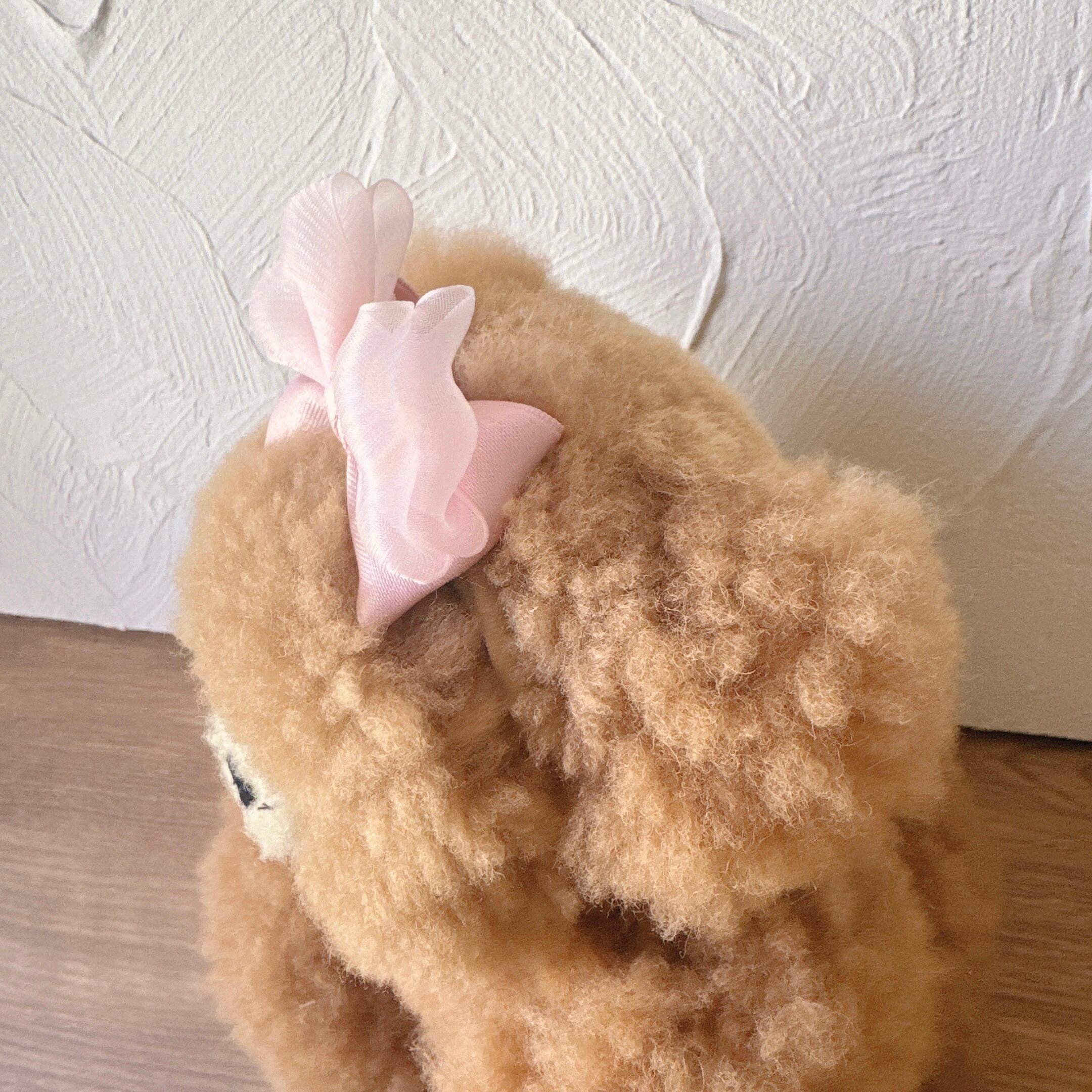 立ってるシフォンリボンのヘアバンド