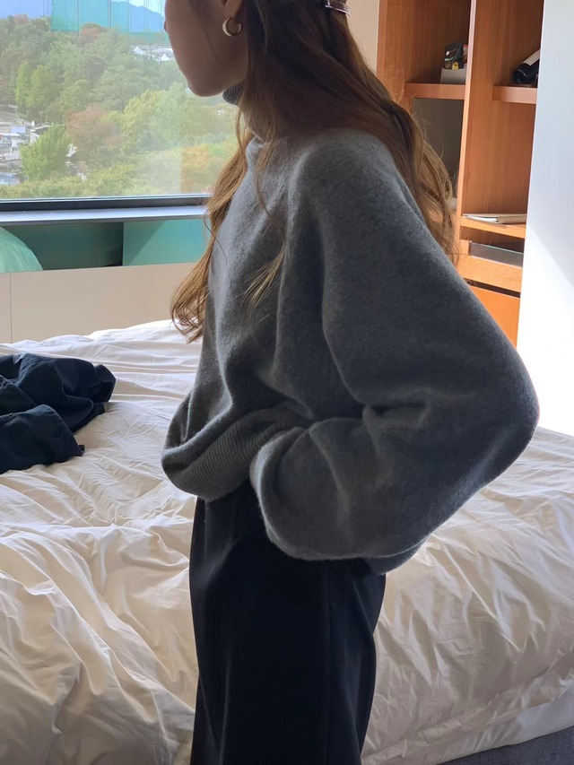 (OUNCE) cash raglan turtleneck  knit / 3color