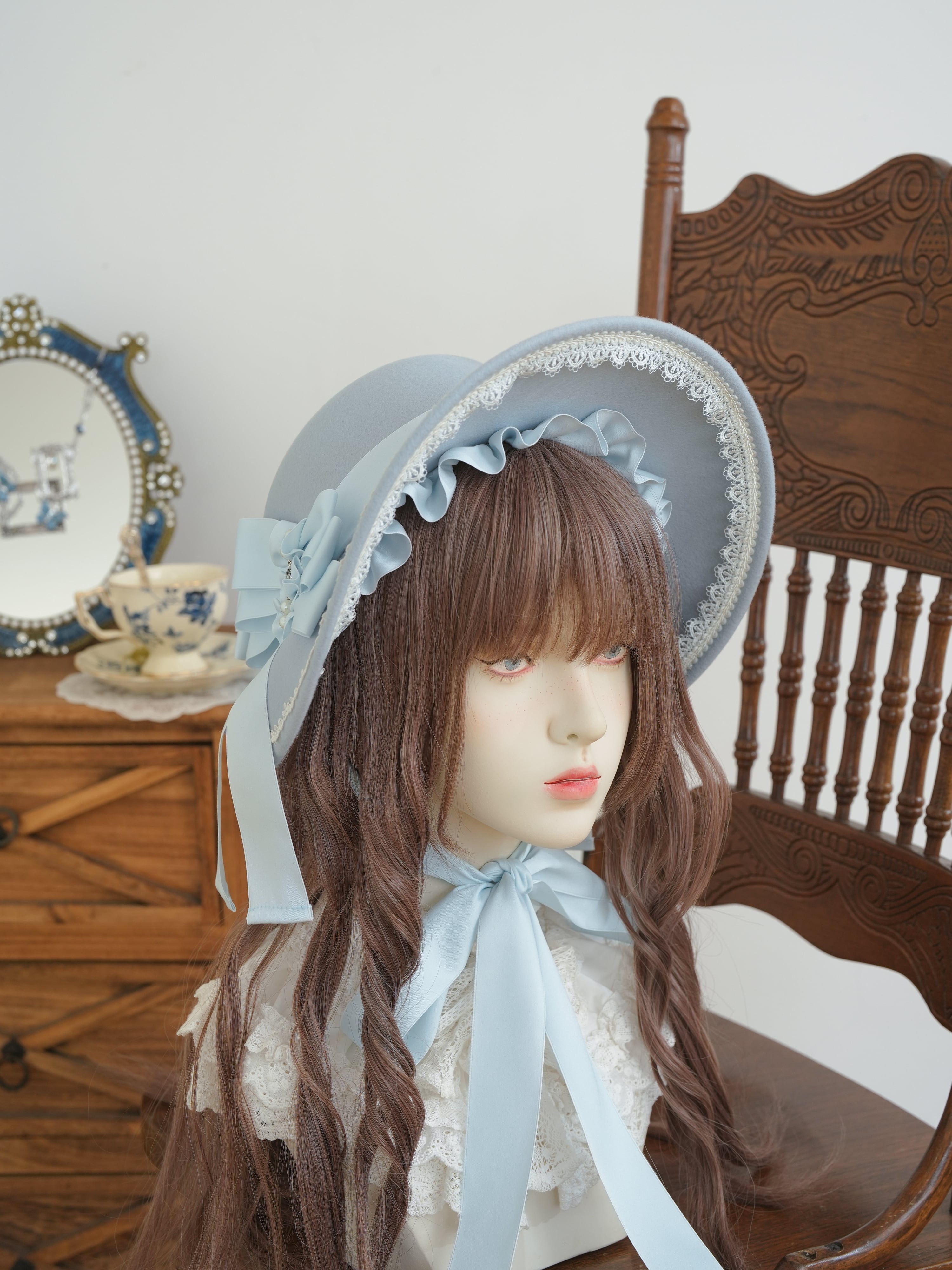 真珠の貴婦人 ボンネットハット ソフトカラー | HoshibakoWorks