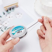 BENECREAT 全長150m線径0.25mmクラフトワイヤー 7ストランドステンレスワイヤー ビーズ通し ネックレス アクセサリー作り 手工芸