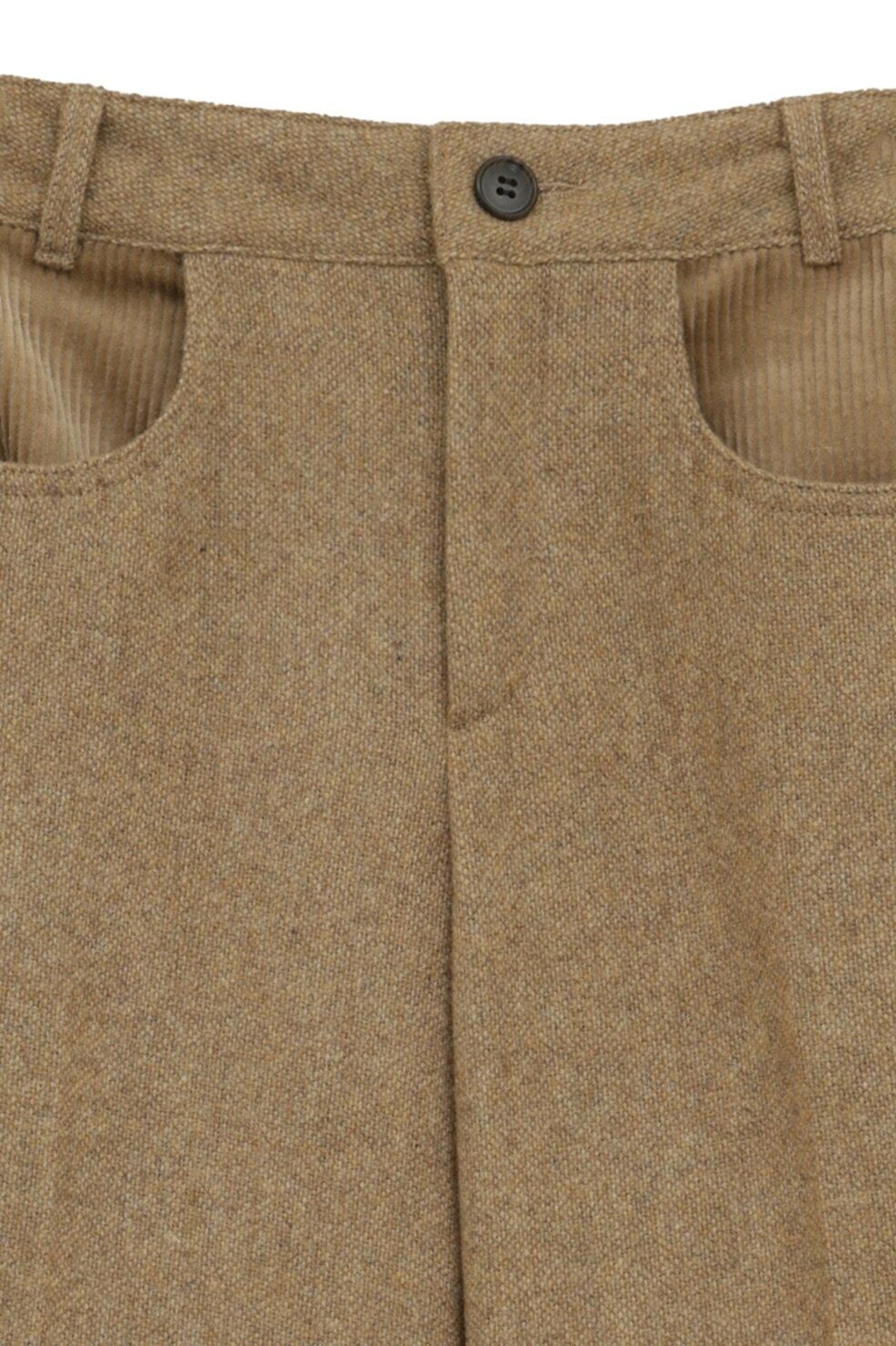 CLANE CORDUROY PANEL MELANGE PANTS