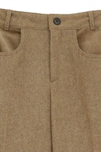 CLANE CORDUROY PANEL MELANGE PANTS