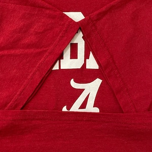 【blue84】カレッジ アラバマ大学 ALABAMA アーチロゴ Tシャツ L バーガンディ US古着