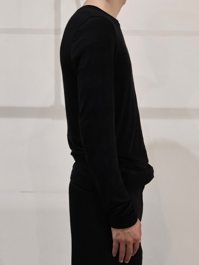 【Y's】glitter border knit