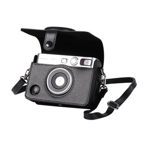 【努力特価】チェキフィルム instax mini Evoケース FUJIFILM チェキ 保護カバー 富士フイルム チェキ 全面保護 傷つけ防止 ショルダーストラップ付き PUレザー 携帯便利 取り出し簡単 磁気スナップ付き