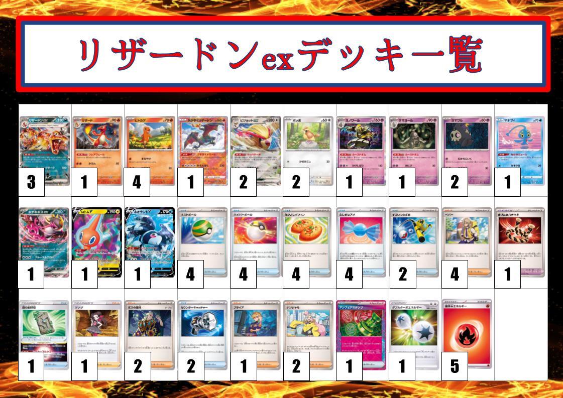 リザードンex デッキ